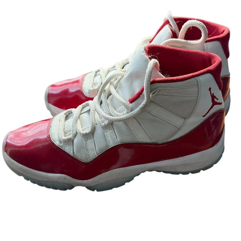 Air Jordan 11 Shoes Retro Cherry White Varsity Red CT8012-116 Mens Size 9.5 - Picture 1 of 7
